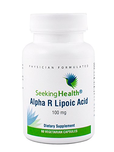 Product Cover Alpha R Lipoic Acid | Provides 100 Mg of Natural Alpha R-Lipoic Acid | 60 Easy-to-Swallow Vegetarian Capsules | Seeking Health