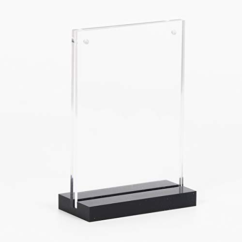 Product Cover Acrylic Magnetic Desktop Display Rack Sign Holder Menu Holder Billboards Exhibition Stand (Vetical 4x6)