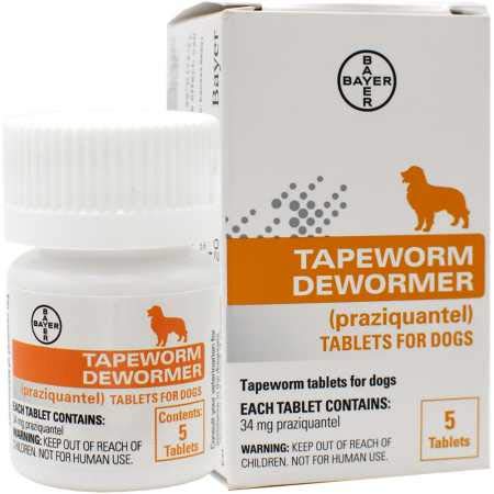 Product Cover Bayer Tapeworm Dewormer for Dogs (5 Tablets)