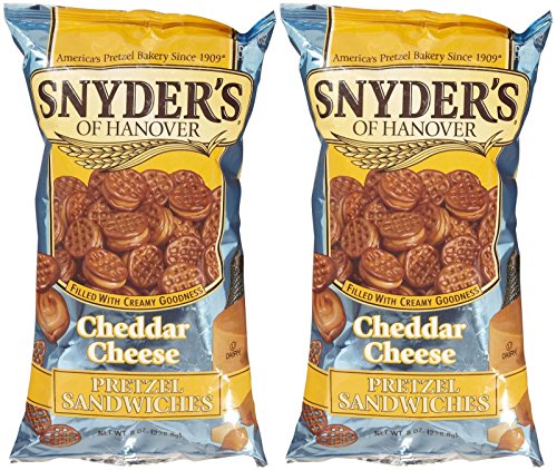 Product Cover Snyder's of Hanover Pretzel Sandwiches - Cheddar Cheese - 8 oz - 2 Pack
