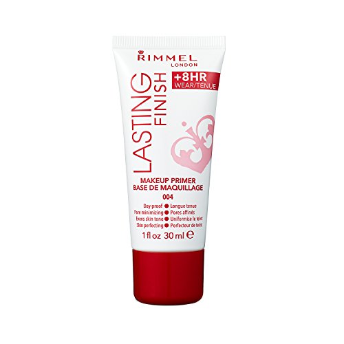 Product Cover Rimmel Lasting Finish, Primer, 1 Fluid Ounce, Minimize Appearance of Pores & Even Skin Tone, Long Lasting Wear Alone or With Foundation