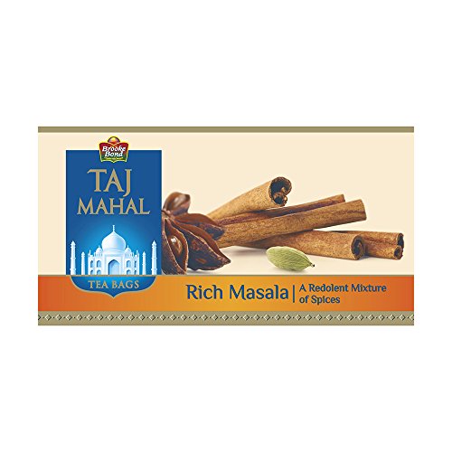 Product Cover Taj Mahal Rich Masala Tea Bags, 25 Pieces