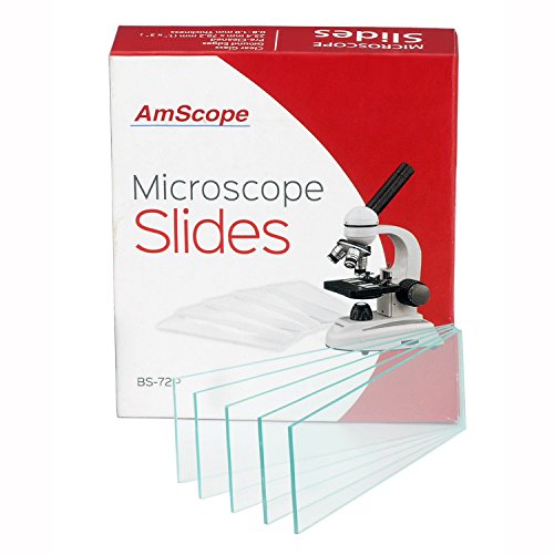 Product Cover AmScope BS-72P-A 72 Pieces of Pre-Cleaned Blank Microscope Slides Glass Slide