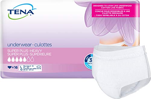 Product Cover Tena Super Plus Protective Underwear for Women, Large, Pull On, 54900 - Case of 64