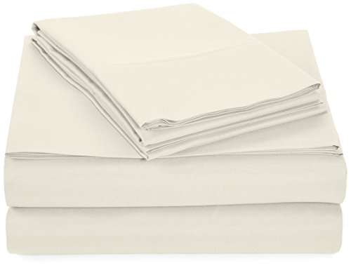 Product Cover AmazonBasics Light-Weight Microfiber Sheet Set - Twin XL, Cream