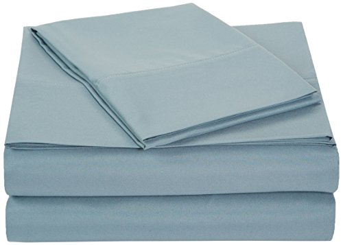 Product Cover AmazonBasics Light-Weight Microfiber Sheet Set - Twin XL, Spa Blue