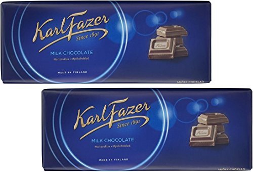 Product Cover Karl Fazer Blue Original Finnish Milk Chocolate Bar, 200 g / 7.05 oz