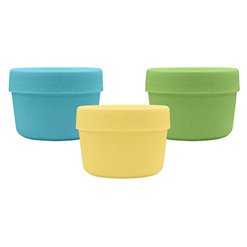 Product Cover green sprouts Sprout Ware Snack Cups made from Plants-Aqua Set-6mo+