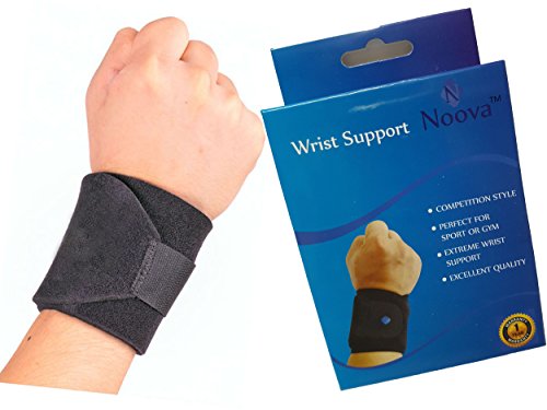 Product Cover Noova Wrist Wrap Support with Adjustable Velcro Strap, Black - 1 Piece