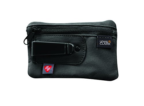 Product Cover Lewis N. Clark RFID-Blocking Hidden Clip Stash Travel Belt Wallet, Black, One Size