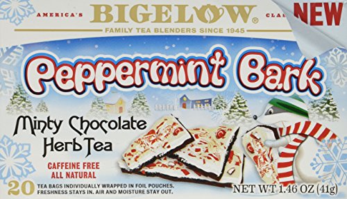 Product Cover Bigelow Tea Peppermint Bark Minty Chocolate Herbal Tea, 20 Count