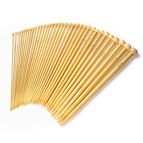 Product Cover LIHAO 36 PCS Bamboo Knitting Needles Set (18 Sizes From 2.0mm to 10.0mm)