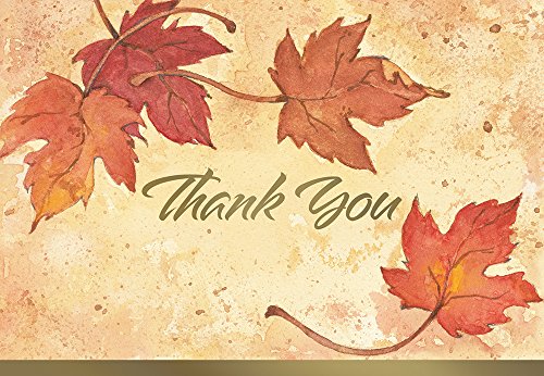 Product Cover Great Papers! Fall Leaves, Folded, Thank You Note Card, 50 count, 4.875