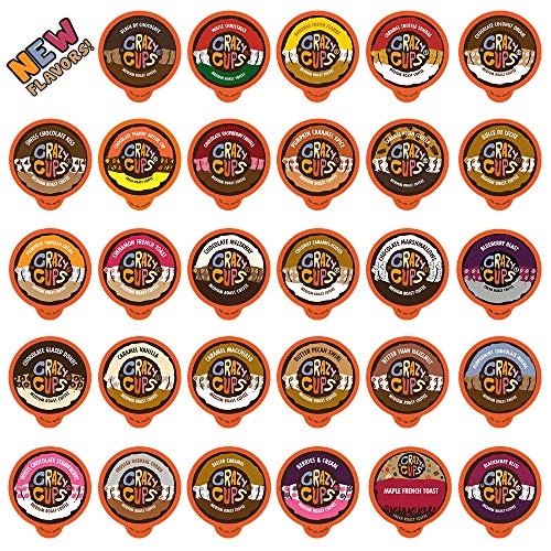 Product Cover Crazy Cups Flavored Coffee, for The Keurig K Cups 2.0 Brewers, Variety Pack Sampler, 40Count