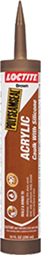 Product Cover Loctite 1507596 Dark Brown Polyseamseal Acrylic Caulk with Silicone Tube, 10 oz