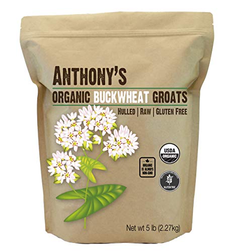 Product Cover Organic Raw Hulled Buckwheat Groats 5lb by Anthony's, Grown in USA, Gluten Free