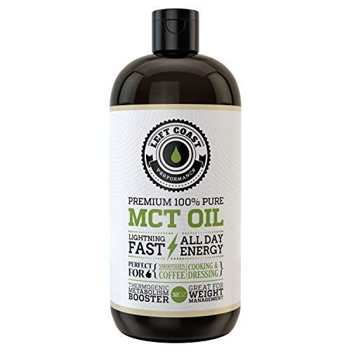 Product Cover MCT Oil Keto derived only from Sustainable Coconuts. C8 and C10. Keto Diet | Paleo Friendly. Triple Filtered. Each Batch is Independently Tested (32oz)