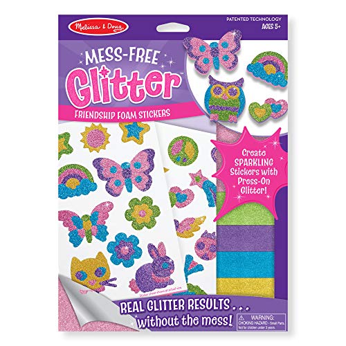 Product Cover Melissa and Doug Mess-Free Glitter Activity Kit Friendship - 22 Stickers, 5 Glitter Sheets