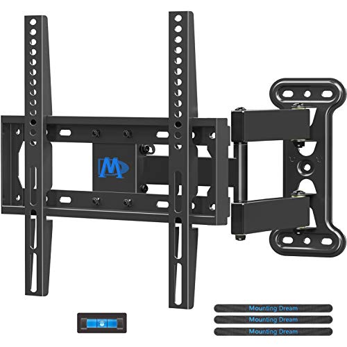 Product Cover Mounting Dream TV Mount Full Motion with Perfect Center Design for 26-55 Inch LED, LCD, OLED Flat Screen TV, TV Wall Mount Bracket with Articulating Arm up to VESA 400x400mm, 60 lbs MD2377
