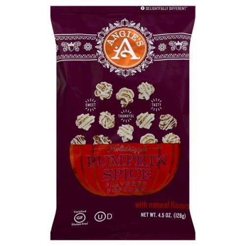 Product Cover Angie's Holidrizzle, Pumpkin Spice, Flavored Popcorn, 4.5 Ounce (Pack of 3)