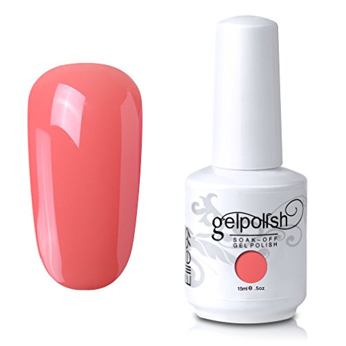 Product Cover Elite99 Gel Nail Polish Soak Off UV LED Gel Lacquer Nail Art Manicure 121 Coral 15ml