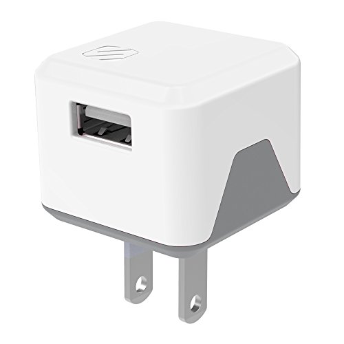 Product Cover SCOSCHE USBH121WT SuperCube Flip 12W Single USB Port Wall Charger for All USB Devices - White