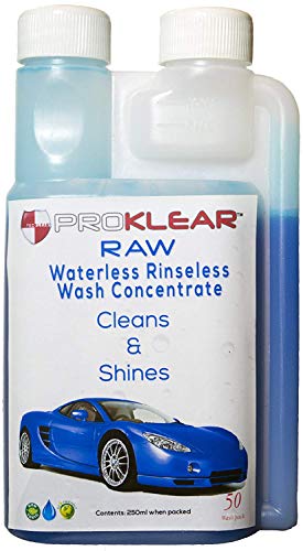 Product Cover PROKLEAR RAW Rinseless/Waterless Auto Wash Concentrate - Car Dry Wash Concentrate Makes 25 liters (250 ml)