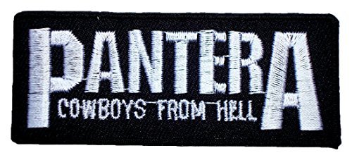 Product Cover Pantera Thrash Metal Band t Shirts Logo MP28 Applique Iron on Patches (Standard Version)