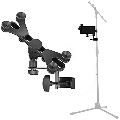 Product Cover Hola! Music HM-MTH Microphone Music Stand Tablet/Smartphone Holder Mount - Fits Devices from 6 to 15 Inch