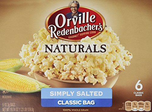 Product Cover 2x Orville Redenbacher's Gourmet Microwavable Popcorn, Natural Simply Salted, 6 Count (=12 Bags)