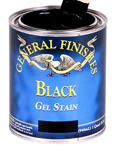 Product Cover General Finishes BLH Gel Stain, half pint, Black