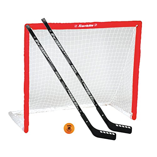 Product Cover Franklin Sports Hockey Goal, Ball, and Stick Set - NHL