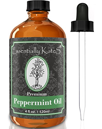 Product Cover Peppermint Essential Oil 4 oz. with Detailed User's Guide E-Book and Glass Dropper by Essentially KateS.