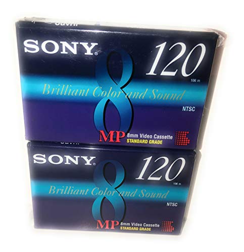 Product Cover Sony MP 8mm Video Cassette Standard Grade 120 min (2 Pack)
