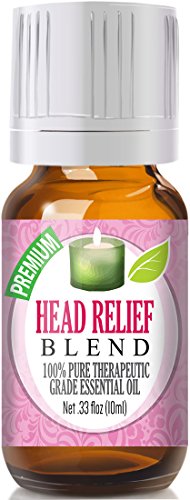 Product Cover Head Relief Essential Oil Blend - 100% Pure Therapeutic Grade Head Relief Blend Oil - 10ml