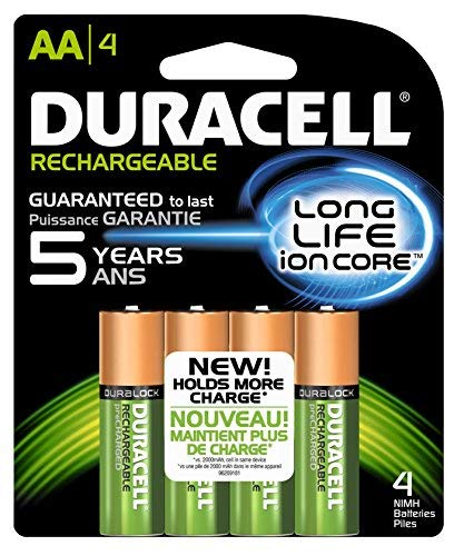 Product Cover Duracell Rechargeable Long Life AA-4 Nimh 4pack 2500/mAh