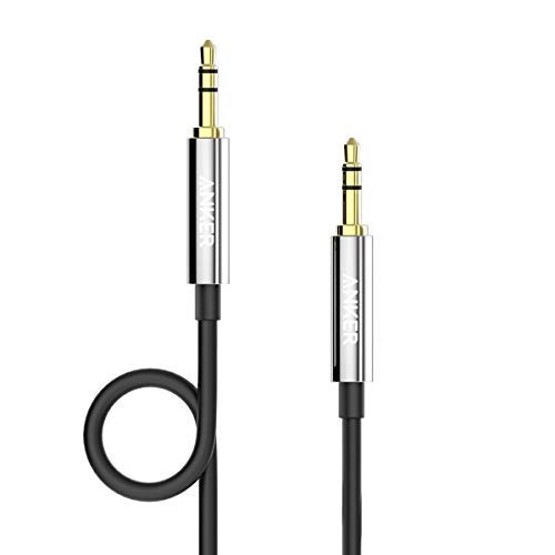 Product Cover Anker 3.5mm Premium Auxiliary Audio Cable (4ft / 1.2m) AUX Cable for Headphones, iPods, iPhones, iPads, Home / Car Stereos and More (Black)