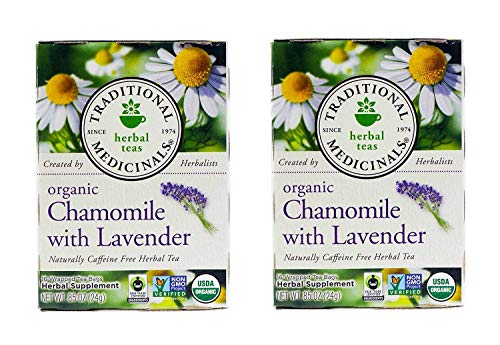 Product Cover Traditional Medicinals Organic Chamomile With Lavender Herbal Tea, 0.85 Ounce (Pack Of 2)