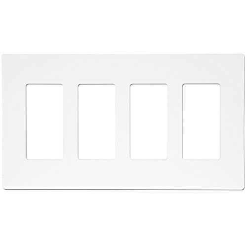 Product Cover ENERLITES Screwless Decorator Wall Plates Child Safe Outlet Covers, Size 4-Gang 4.68
