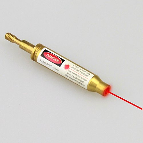 Product Cover GlobalPioneer Tactical Brass Crossbow Archery Arrow Red Laser Bore Sighter Tool Threads onto Arrows (Batteries Included)