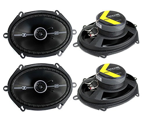 Product Cover 4 Kicker 41DSC684 D-Series 6x8 400 Watt 2-Way 4-Ohm Car Audio Coaxial Speakers