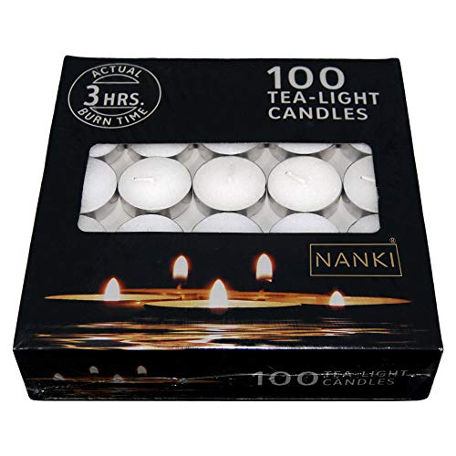 Product Cover Nanki Trades Wax Tea Light Candle (White, Set of 100)