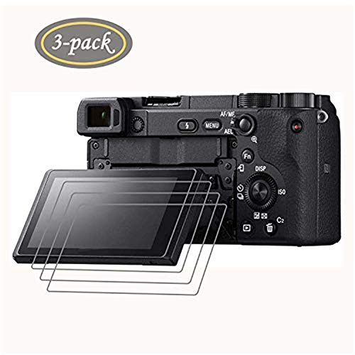 Product Cover PCTC Screen Protector Compatible for Sony A6600 A6100 A6400 A6000 A6300 A5000 Nex-7 NEX-6 NEX-5 NEX-6L NEX-3N (3 Pack)