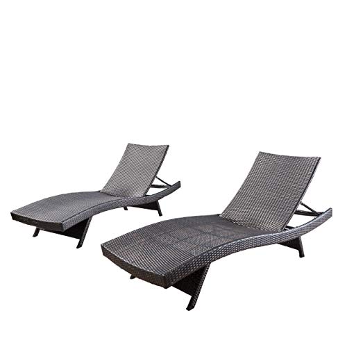 Product Cover Christopher Knight Home 294919 Lakeport Outdoor Adjustable Chaise Lounge Chair (Set of 2)