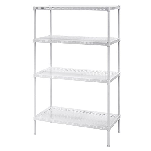 Product Cover Muscle Rack PWS301447-4W Steel Wire Shelving, 4 Adjustable Shelves, 330 lb Per Shelf Capacity, 47