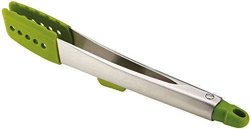 Product Cover Joseph Joseph 10120 Elevate Stainless-Steel Tongs with Integrated Tool Rest, 12-inch, Green