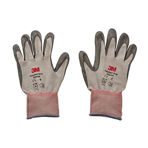 Product Cover 3M Comfort Grip Glove CGL-GU, General Use, Size L, foamed nitrile palm provides excellent grip, even in wet or oily conditions