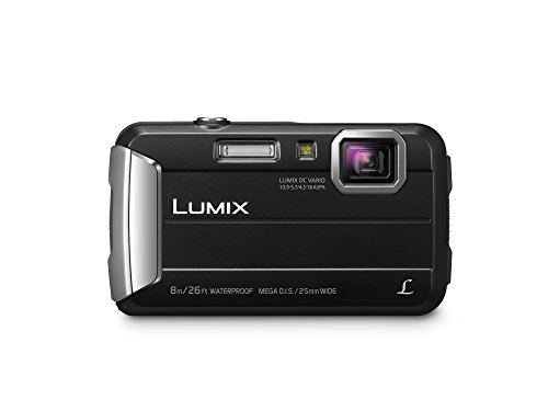 Product Cover PANASONIC LUMIX Waterproof Digital Camera Underwater Camcorder with Optical Image Stabilizer, Time Lapse, Torch Light and 220MB Built-In Memory - DMC-TS30K (Black)