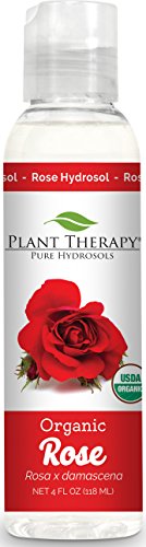 Product Cover Plant Therapy Rose Organic Hydrosol 4 oz By-Product of Essential Oils