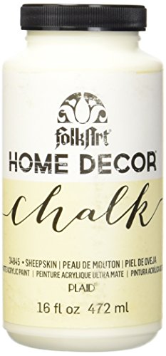Product Cover FolkArt 34845 Home Decor Chalk Furniture & Craft Paint in Assorted Colors, 16 ounce, Sheepskin